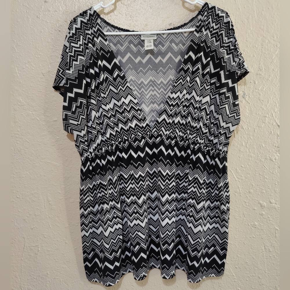 Motherhood Maternity Chevron Top - XL